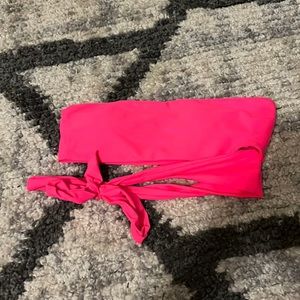 Hot pink no strap top
